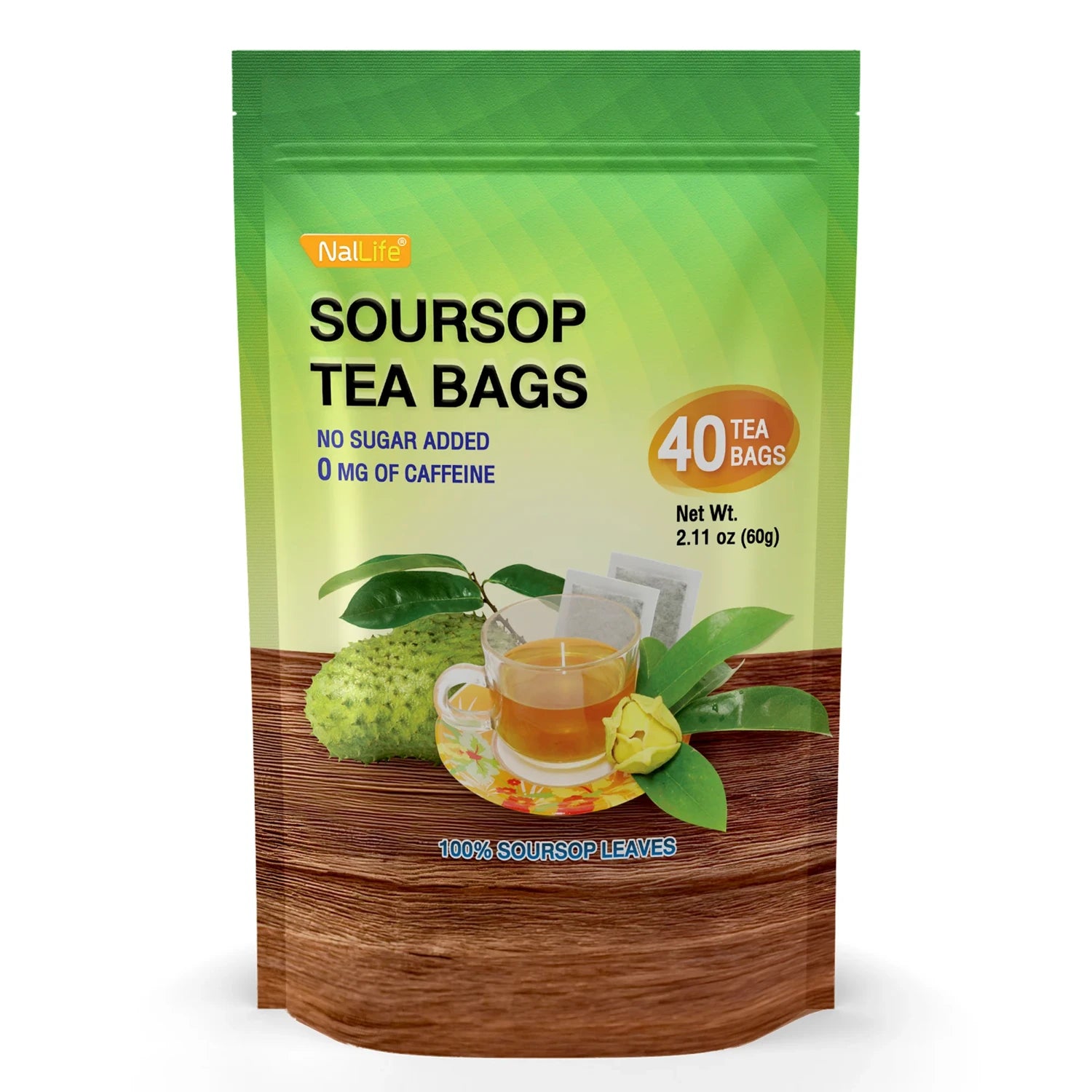 NalLife Soursop Leaves Tea pack of 40 Tea Bags